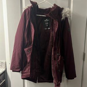 Hollister dark purple coat